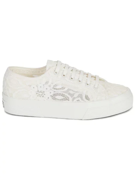 Pantofi Superga cu platformă alb