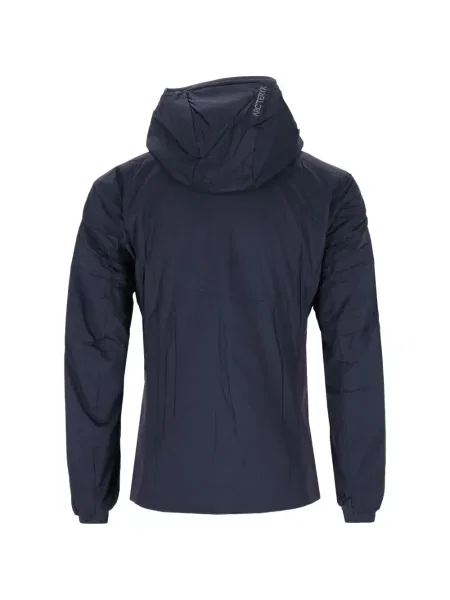 Geacă Arc'teryx cu glugă albastru