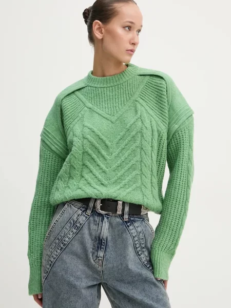 IRO pulover femei călduros verde