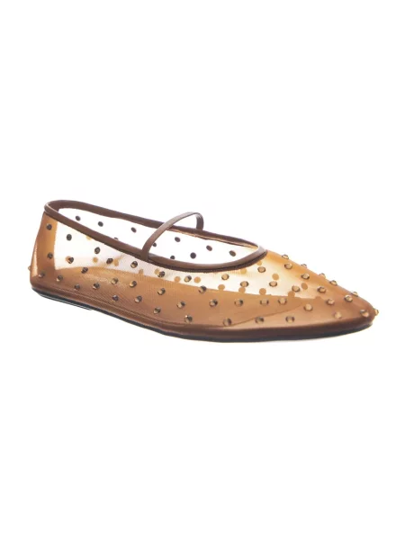 Balerinki Jeffrey Campbell skórzane brązowe