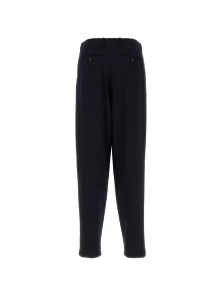 Pantaloni Giorgio Armani din jerseu albastru