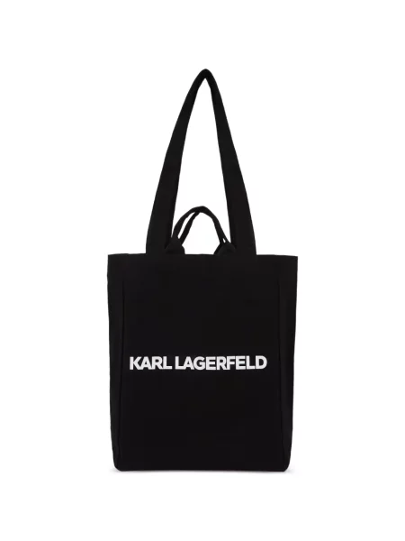 Táska Karl Lagerfeld nyomtatás fekete