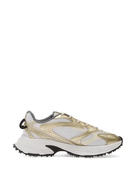 Sneakerși Lacoste cu șireturi din dantelă alb