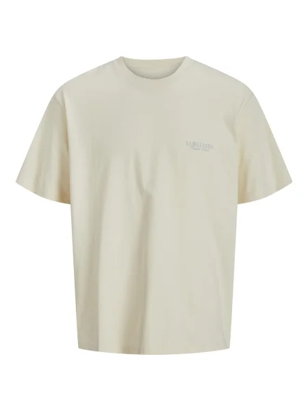 JACK & JONES Tricou JORHYDRA albastru / gri / lână alb