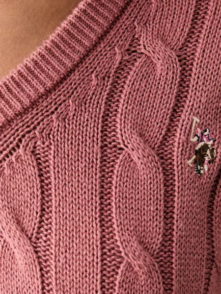 U.S. Polo Assn. светр V-NECK CABLE