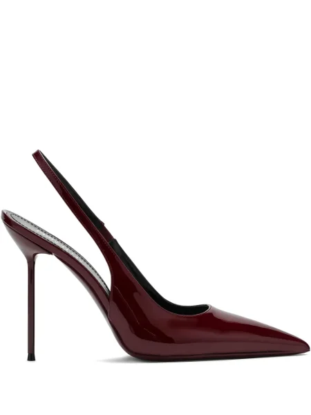 Pantofi cu toc Paris Texas slingback roșu