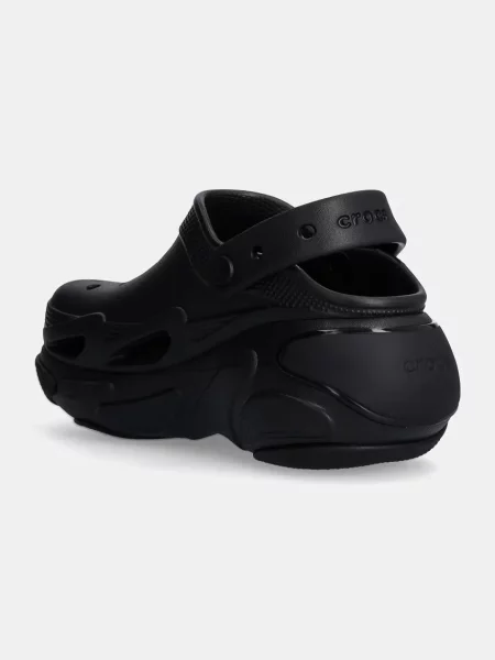 Шлепанцы Crocs на платформе черные