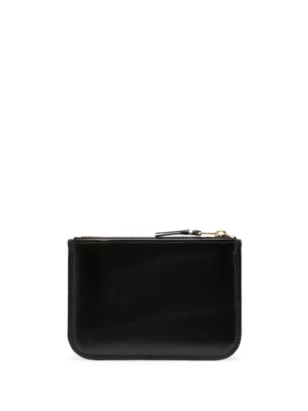 Iš natūralios odos piniginė Comme Des Garçons Wallet juoda