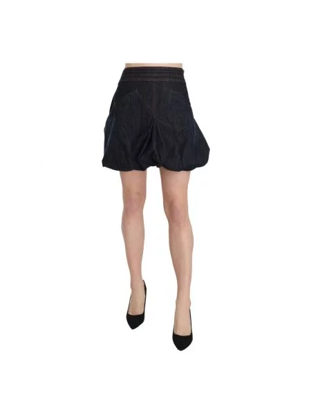 Mała mały spódnica mini Exte w kształcie litery A niebieska