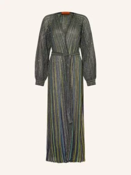 Pletené pletené šaty Missoni s flitry černé