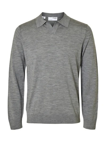 SELECTED Pulover SLHTRAY amestecat gri