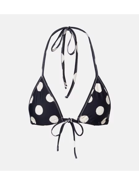 Top Montce w grochy czarny