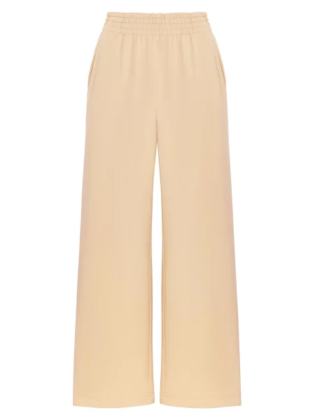 Cat e Lolette Nohavice Palazzo Trousers' béžová