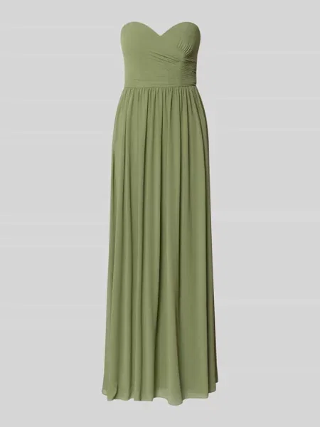 Długa sukienka w stylu z odkrytymi ramionami Mascara