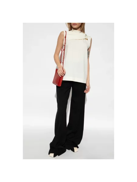 Top Jil Sander beżowy