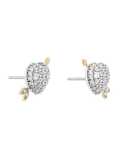 Swarovski Fülbevalók arany átlátszó ezüst