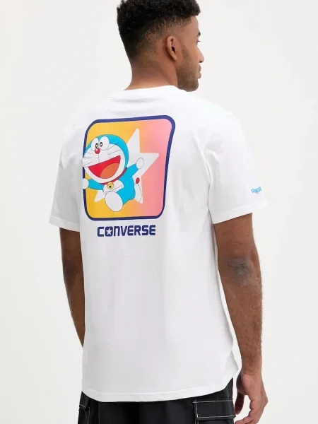 Тениска Converse X DORAEMON GRAPHIC с принт бяло