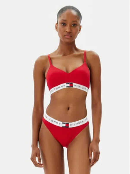 Tommy Hilfiger Underwear Podprsenka Heritage červená / černá bílá