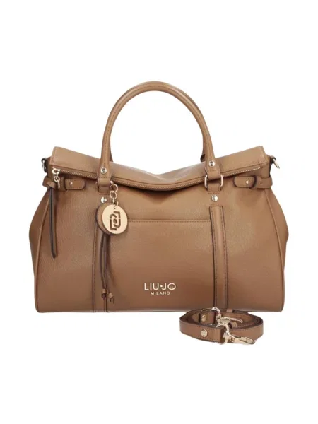 Liu Jo torebka shopper z imitacji skóry brązowa