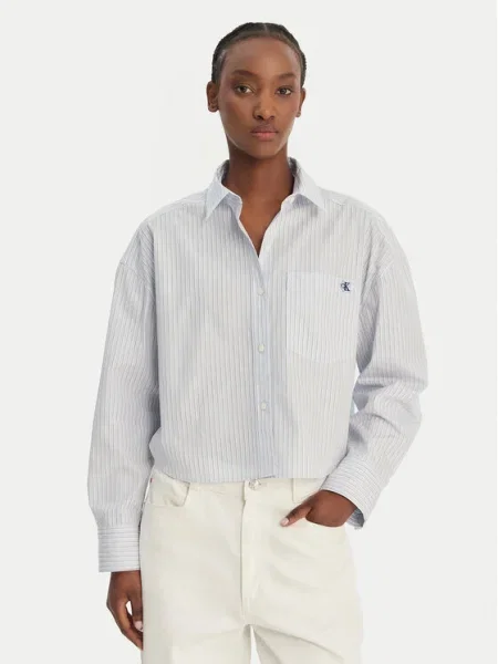 Calvin Klein Jeans Blúzka modrá