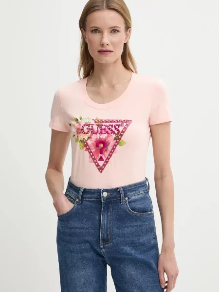 Тениска Guess дамска оранжево