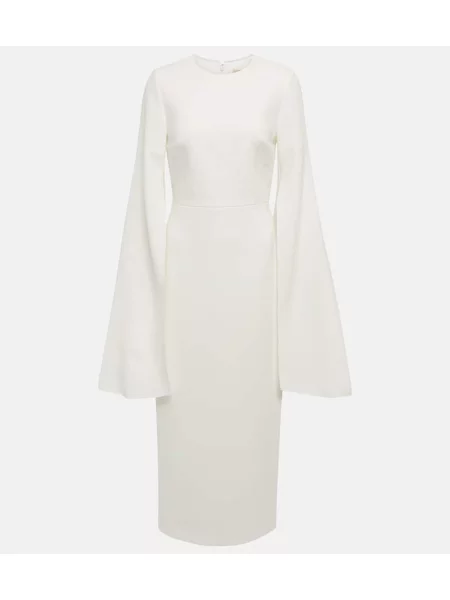 Midi obleka Roksanda bela