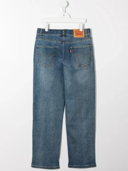 Jeansy straight leg dziecięce Levi's niebieskie