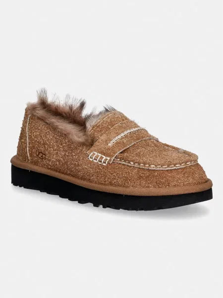 Mokasini iz semiša UGG W Ellis Loafer rjava