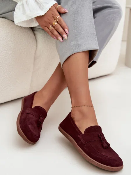 Semišové mokasíny Zazoo bílé