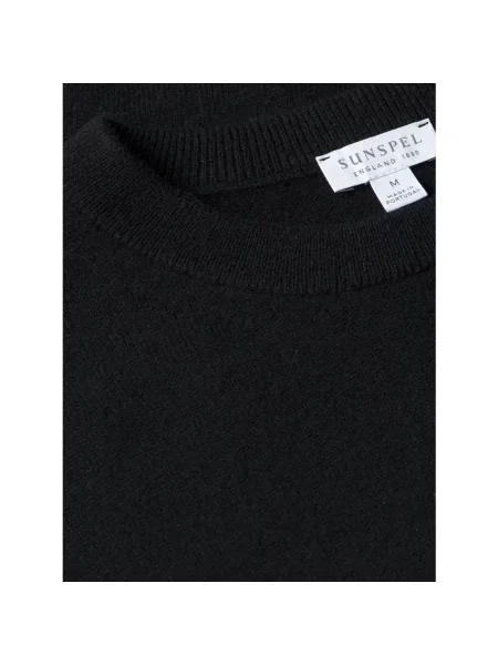 Sweter Sunspel z kaszmiru czarny
