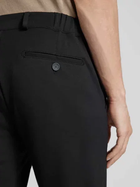 Spodnie w kroju comfort fit z z tyłu model Thilo' Eurex By Brax czarne