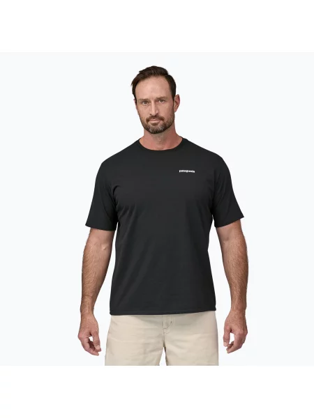 Tričko s krátkým rukávem Patagonia M's P6 Logo Responsibili Tee černé