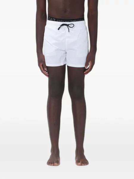 Slip de baie Ea7 Emporio Armani cu cordon alb