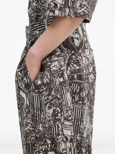 Πλισέ σορτς Marcelo Burlon County Of Milan με σχέδιο μαύρο