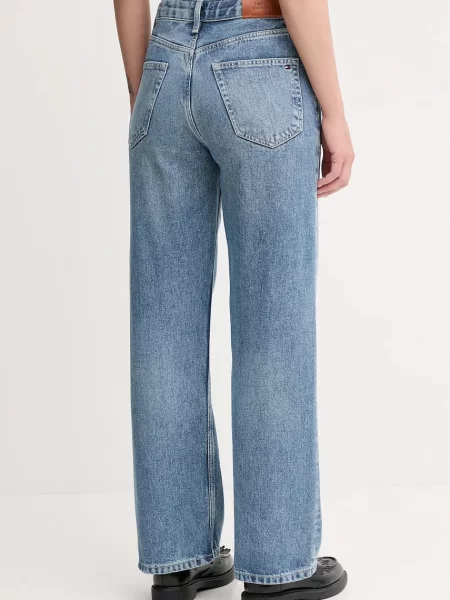 Džíny Tommy Hilfiger medium waist modré