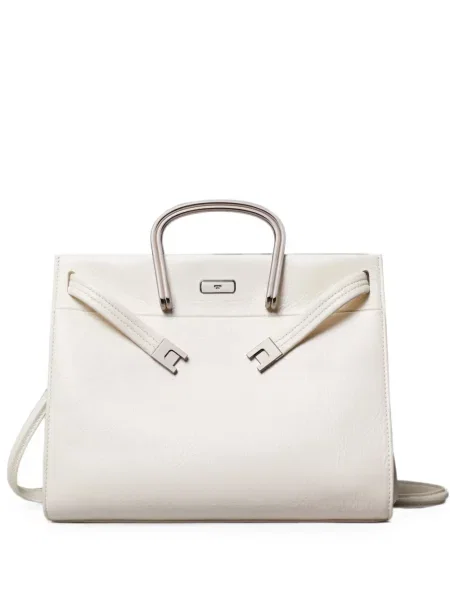 Geantă shopper Tory Burch alb