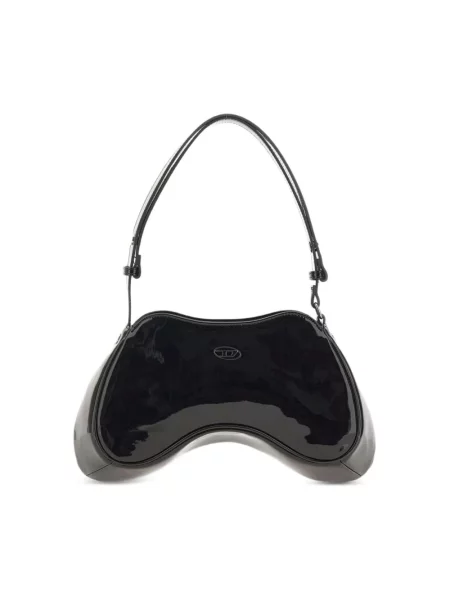 Torebka skórzana Diesel skórzana czarna