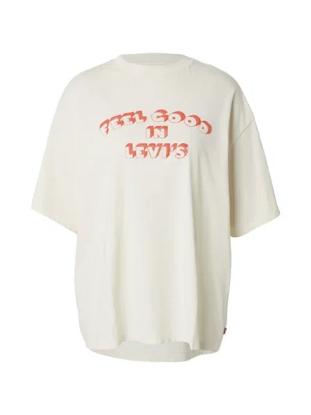 LEVI'S ® Tricou supradimensional roșu deschis alb