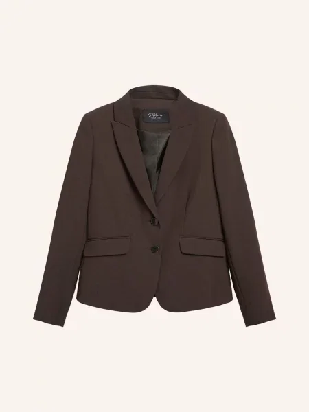 S.Oliver Black Label Blejzr tmavě hnědá černé