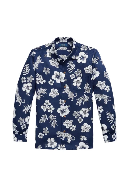 Καρό polo Polo Ralph Lauren με κέντημα πλεγμένο ροζ