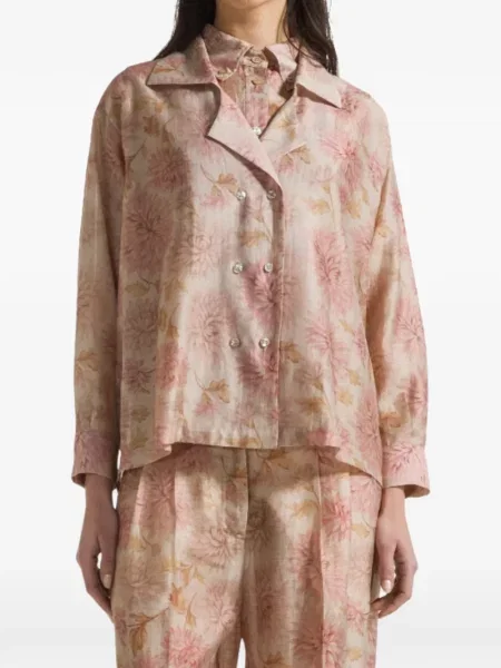 Яке Seventy на цветя с принт