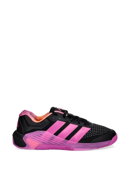 Košulja Adidas s platformom s printom s kapuljačom žuta
