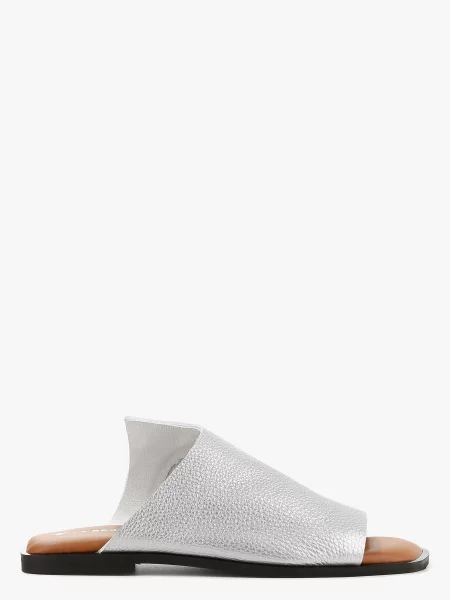 LeBERDES Шльопанці Шкіра срібний