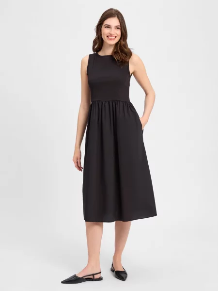 Comma casual identity Sukienka Kobiety jednolity 34 czarny