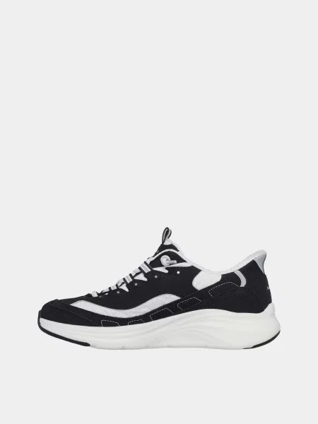 Кожаные повседневные кроссовки Skechers черные