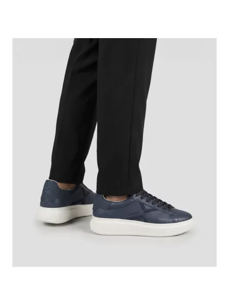 Sneakersy Alexander Smith skórzane niebieskie