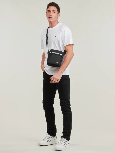 Tricou Lacoste cu autograf alb