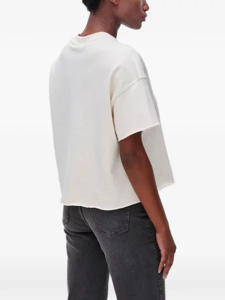 Tricou Benetton cu imagine alb