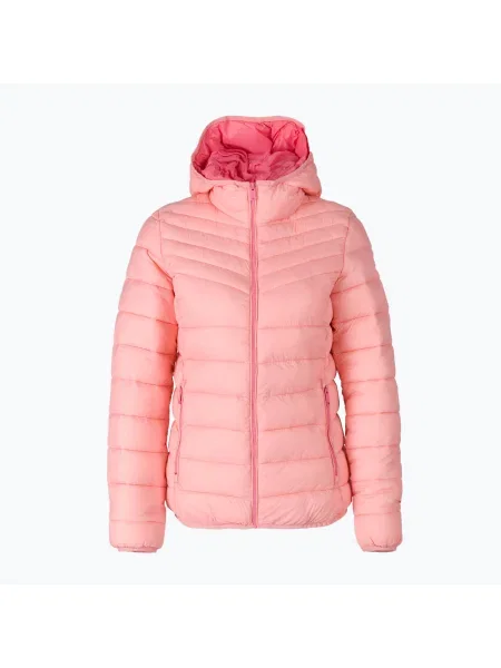 Дамско яке CMP Fix Hood Down Jacket Orange оранжево