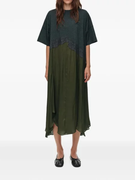 Rochie Bimba Y Lola asimetrică verde
